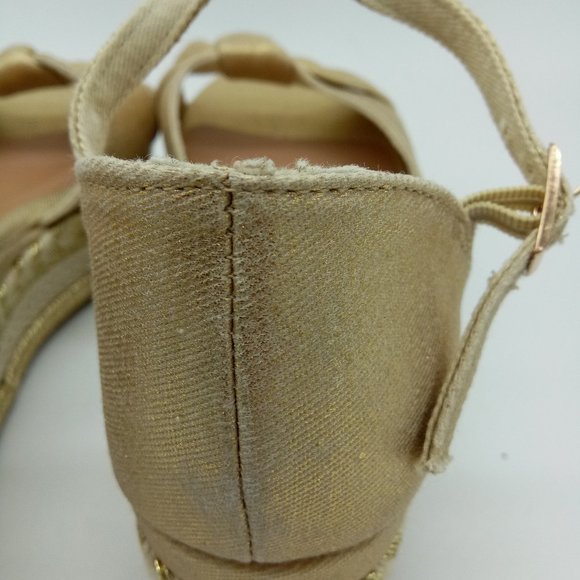 Bamboo Infinity Knot Metallic Platform Espadrille - Picture 7 of 13